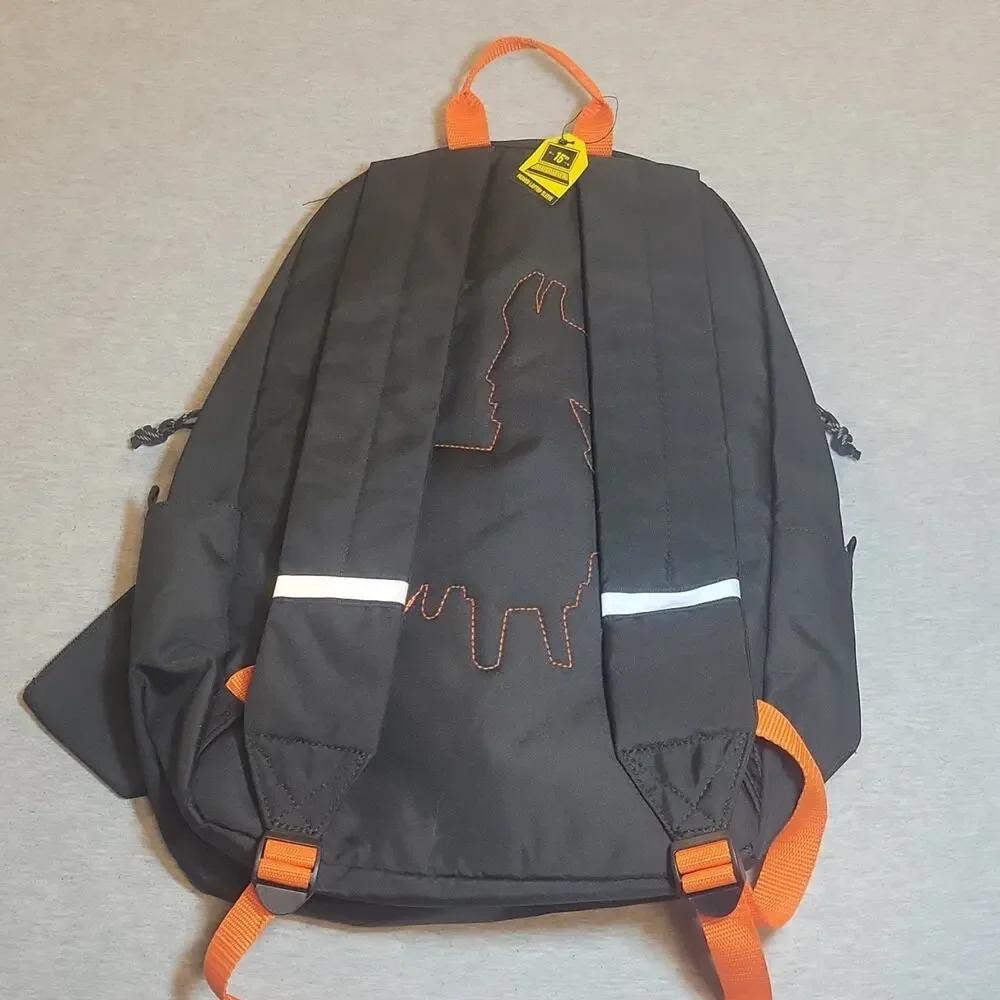 Fortnite Backpack w/ Matching Zip Pouch Black Orange Laptop Sleeve New With Tags